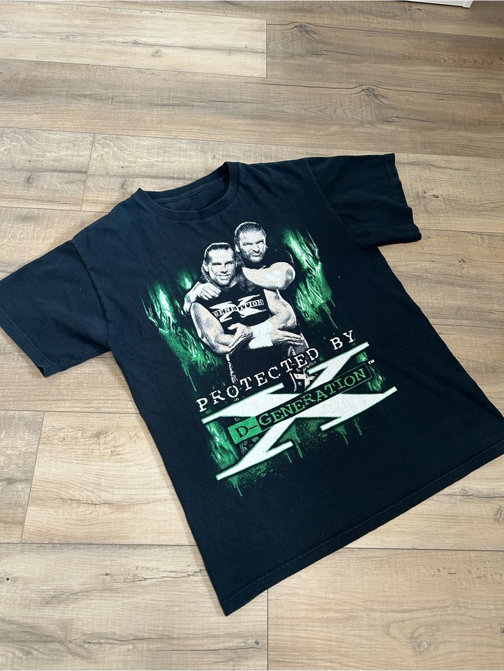 Vintage WWE DX Shirt- 'Protected by D-Generation'